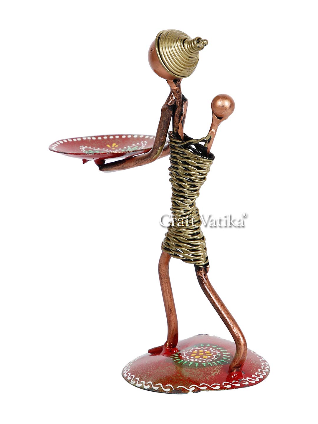 Metal Lady Tealight Candle Holder For Room Decoration