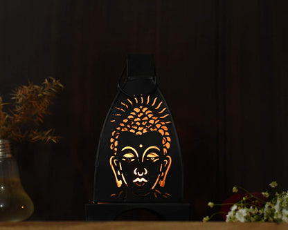 Iron Buddha Shadow Tealight Candle Holder Wall Hanging Decor Dfmw347