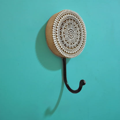 Wooden Block Printed Decorative Key Holder