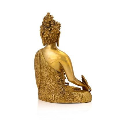 Handmade Brass Statue of Shakyamuni Buddhismi Buddha