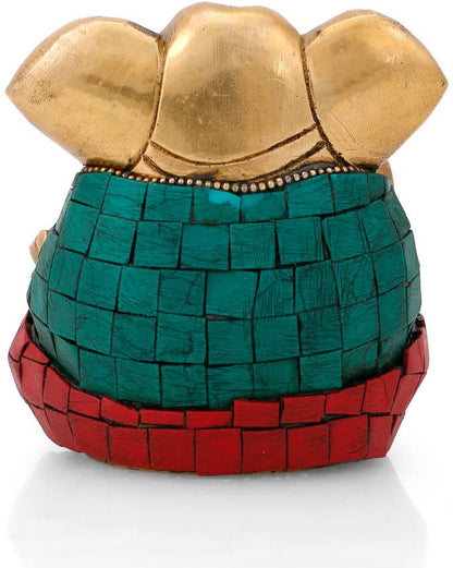 Long Ear Ganesh Statue in Blessing Sculpture Idol Showpiece