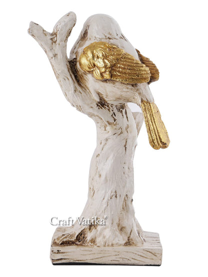 Resin Sparrow Decorative Bird Showpiece Figurine