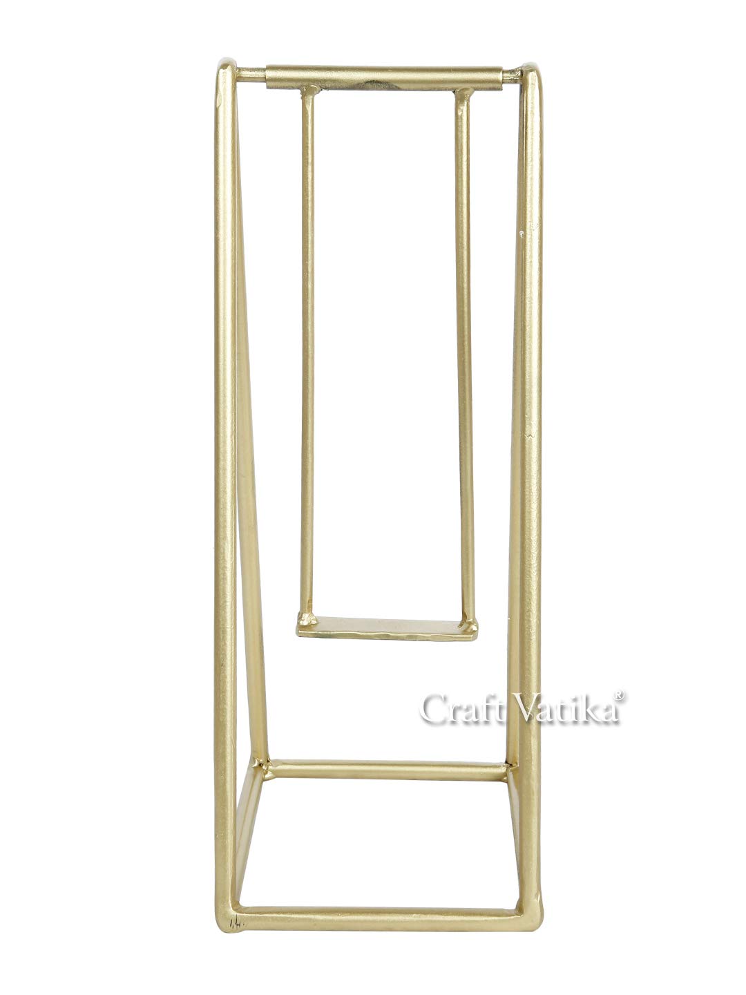 Thinker Man On Swing Statue Tabletop Metal Showpiece