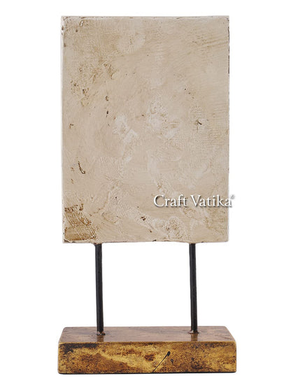 Polyresin buddha face showpiece with Hand Painted Details