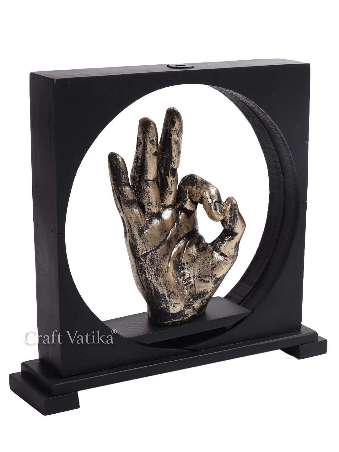 Polyresin Hand Gesture statue of Ok Sign Showpiece