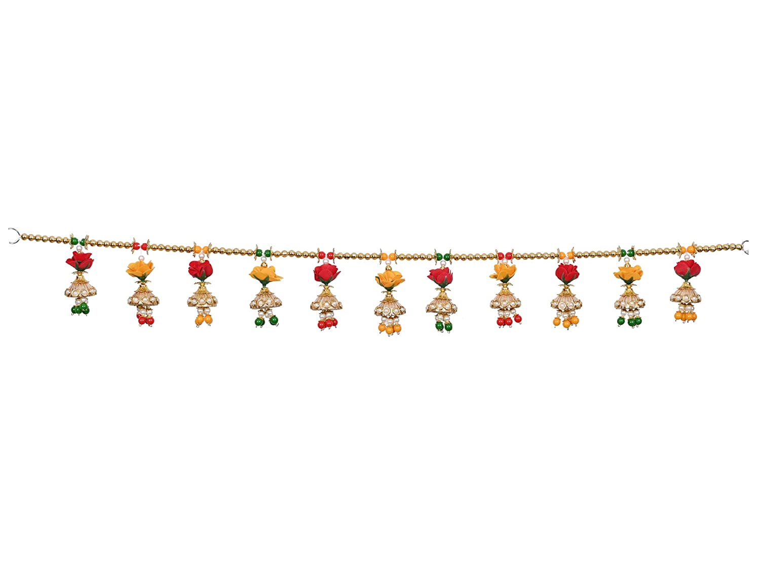 Pompom Beads Toranam Handmade Bandarwal