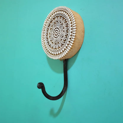 Wooden Block Printed Decorative Key Holder