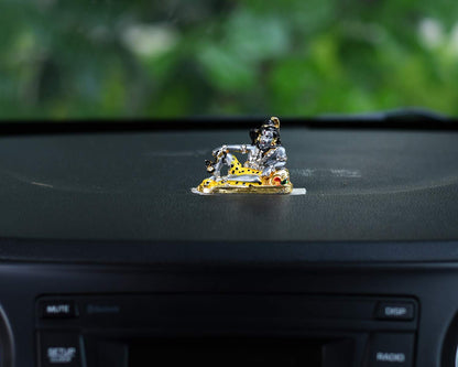 Resting Shiva Idol Metal Statue