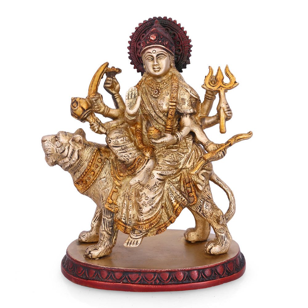 Brass Goddess Durga Idol Dbs101