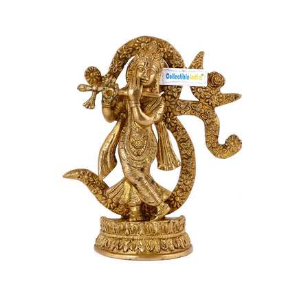Large Brass Krishna Om Idol Kbs121