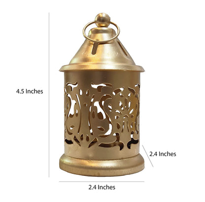 Metal Hanging Lantern Tea Light Candle Holder