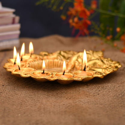 Ganesh Diya Idol, Ganesh Diya Showpiece, Ganesh Diya Decorative Item 