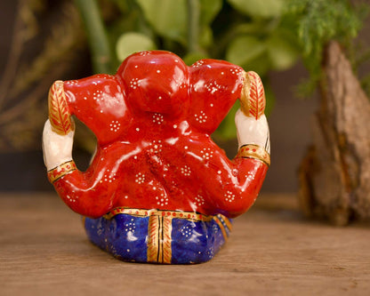 Sitting Sculpture Statue of Lord Ganesha Decorative Idol