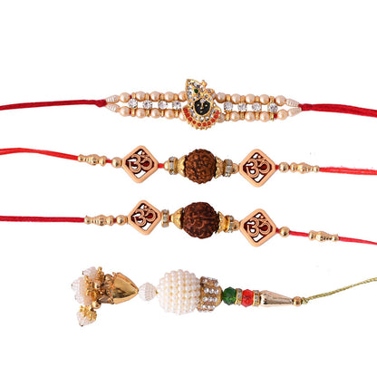 Rakhi Combo Set for Brother with Akhand Crystal Diya Oil 