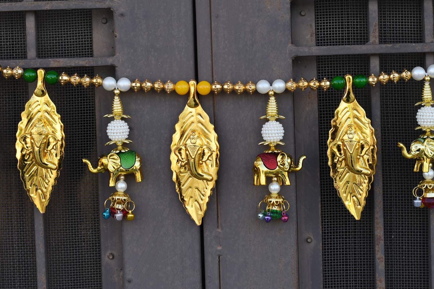 Plastic Traditional fancy Ganesha Toran/Bandarwar Door Decor