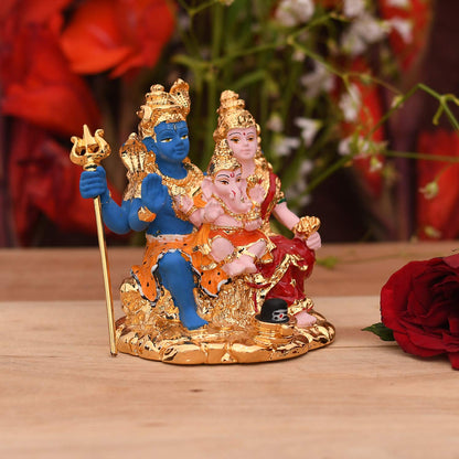 Lord Shiv Parivar Decorative Sculpture