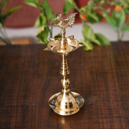 Brass Kerala Peacock Diya DFBS237