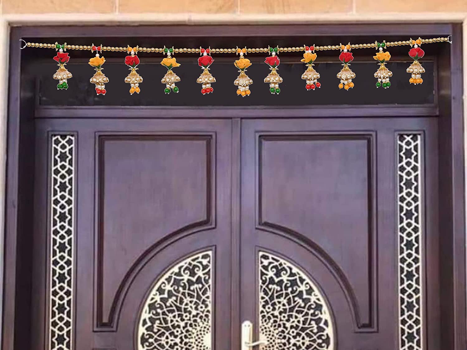 Pompom Beads Toranam Handmade Bandarwal