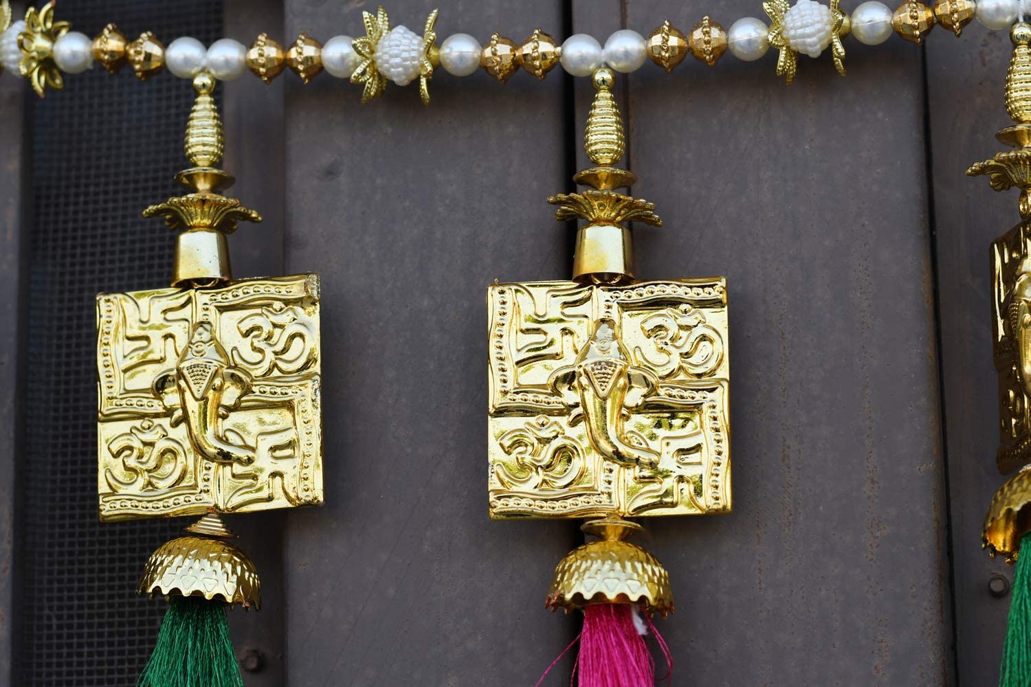 Multicolored Fancy Ganesha Bandarwal Main Door Wall Hanging