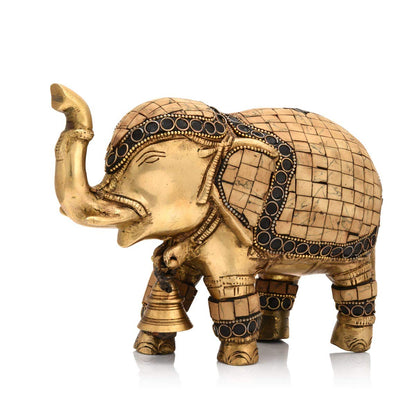 Brass Trunk Up Elephant Decorative Statue Dfbs165
