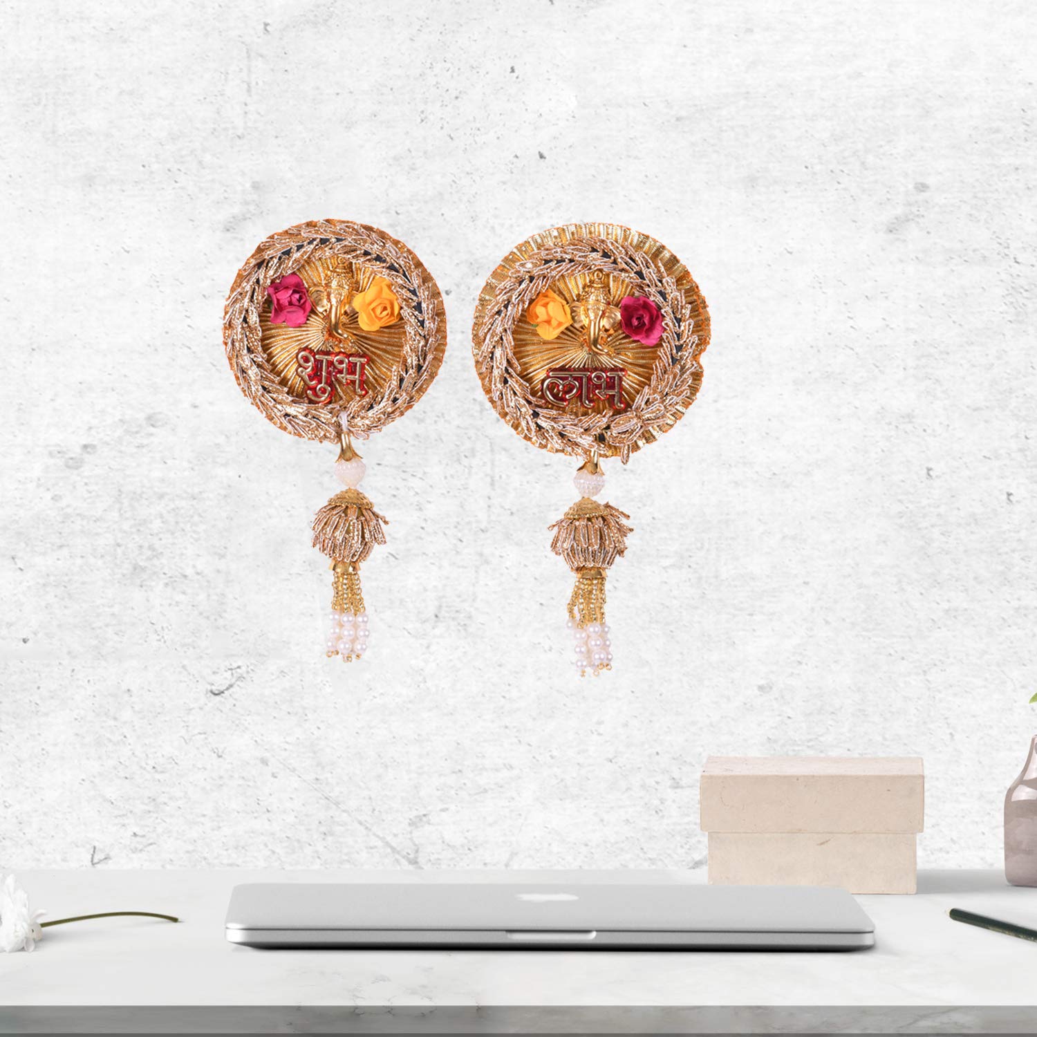 Shubh Labh Door Wall Hanging Decorative Bandarwal