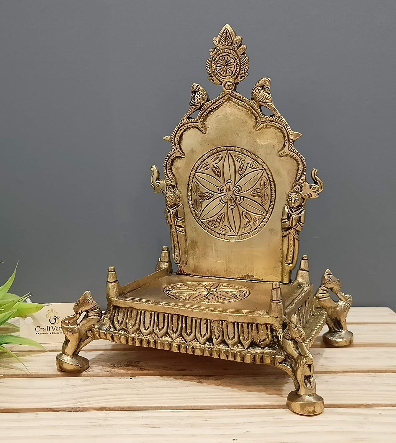 Brass Singhasan For God Idols Showpiece