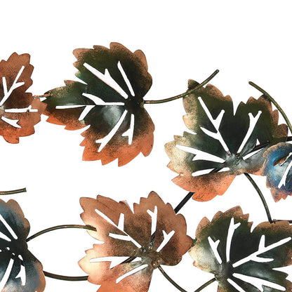 Metal 3D Leafs With LED Lights Wall Hanging Showpiece