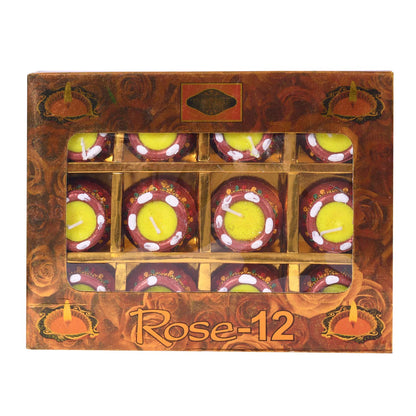 Handmade Wax Clay Mitti Diya for Decoration (Set of 12)