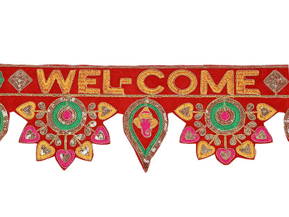 Welcome Bandarwal Handmade Toran for Door Decoration