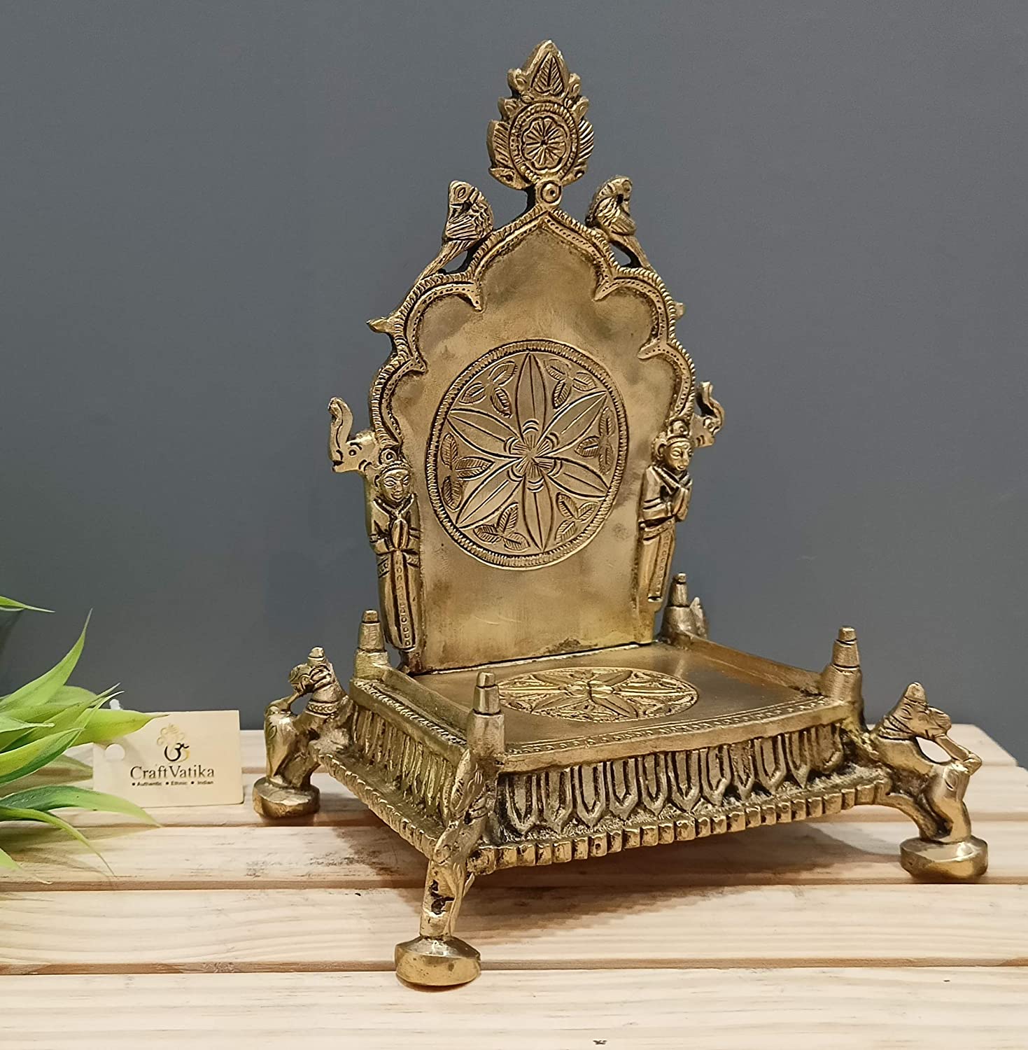 Brass Singhasan For God Idols Showpiece
