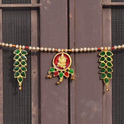 Auspicious Bandarwal/Toran Decorative Metal Door Hanging
