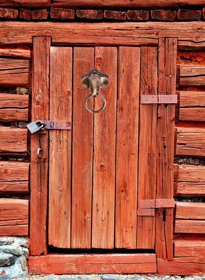 Brass Lord Ganesha Mask Ring Door Knocker