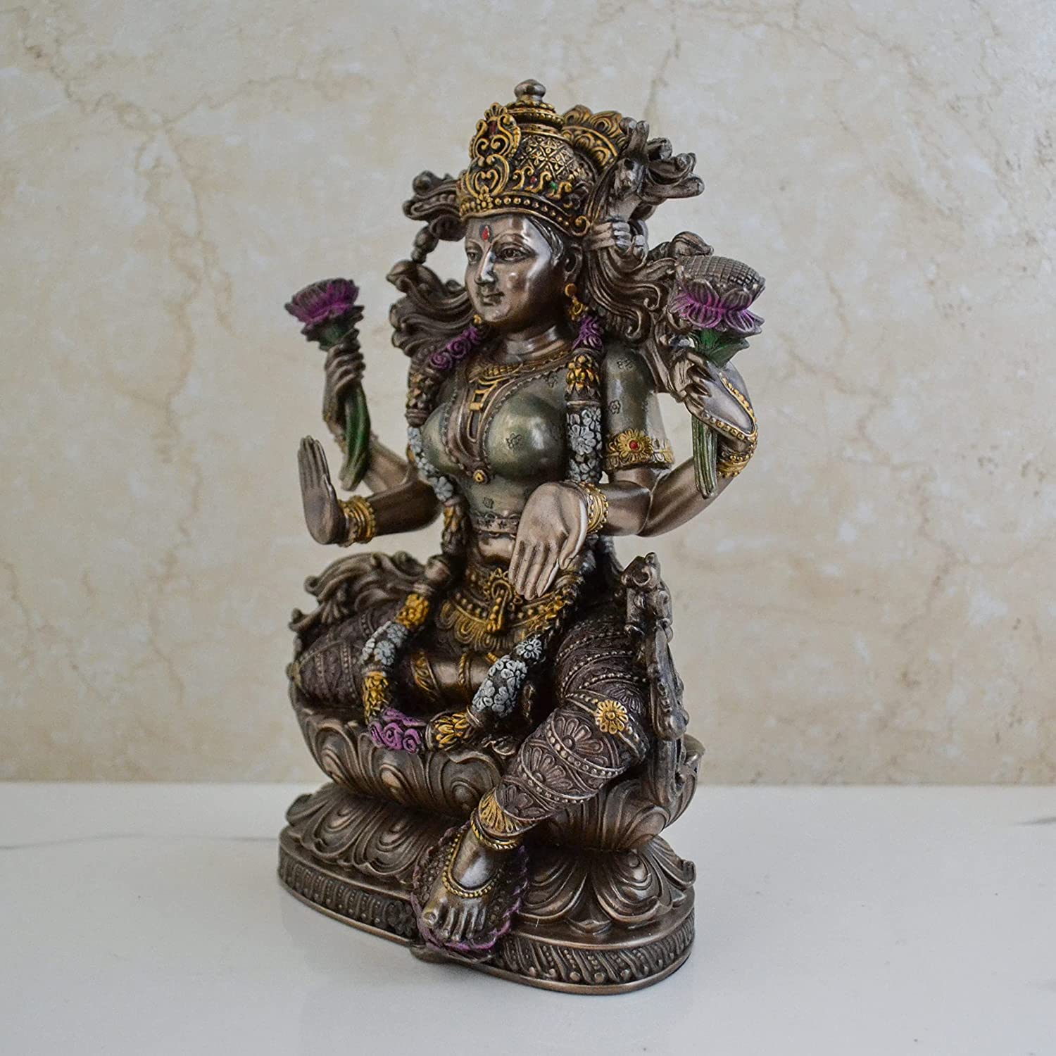 Handmade Maa Lakshmi Resin Idol