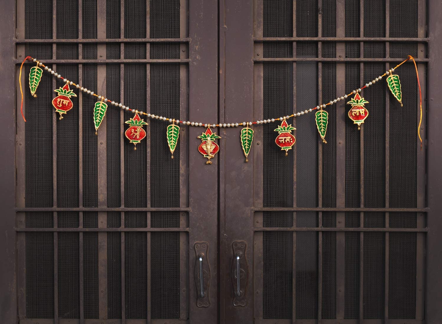 Metal Religious Bandarwal/Toran Decorative Door Hanging 