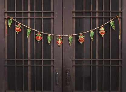 Metal Religious Bandarwal/Toran Decorative Door Hanging 