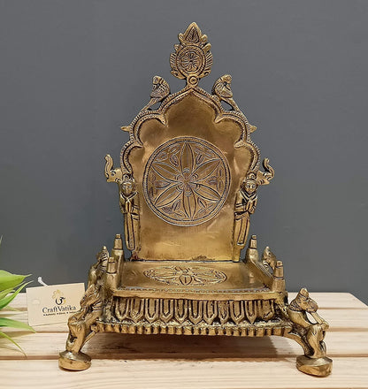 Brass Singhasan For God Idols Showpiece