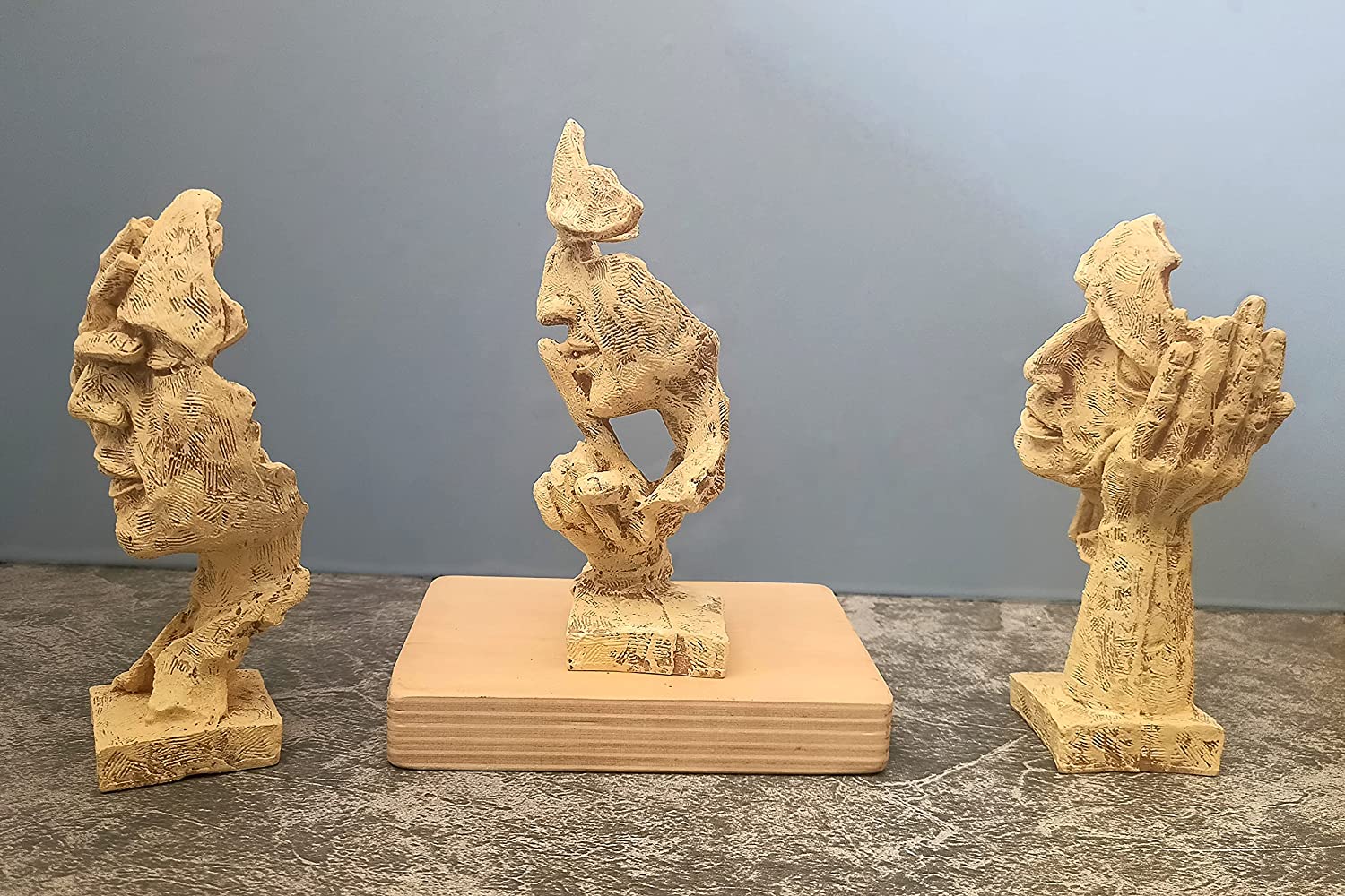 Modern Human Face Expression Decorative Showpiece