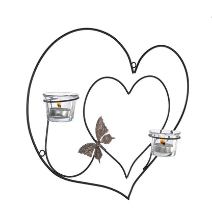 Heart Shaped Hanging Tealight Candle Holder