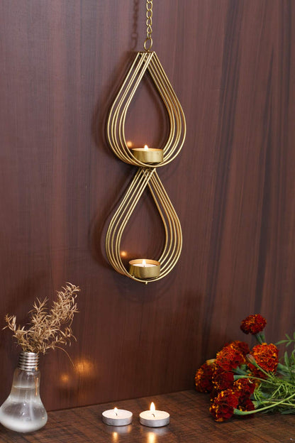 Iron Wall Hanging Tealight Candle Holder Tea Light Sconces Dfmw346