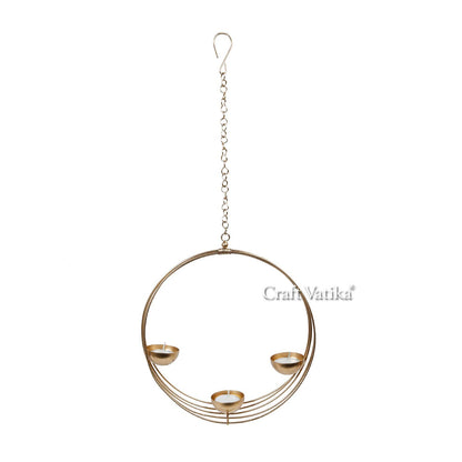 Metal Wall Hanging Tealight Candle Holder