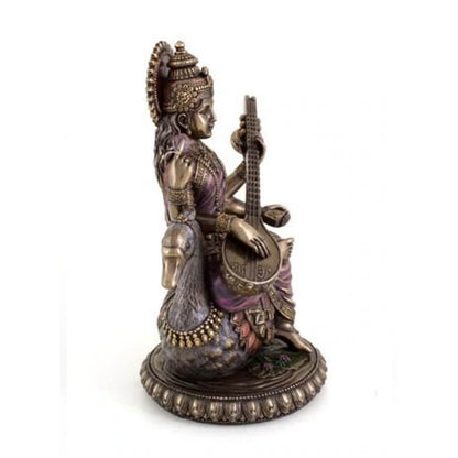 Goddess Saraswati Seating On Swan Showpiece