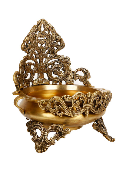Brass Urli Bowl Showpiece for Floating Flowers