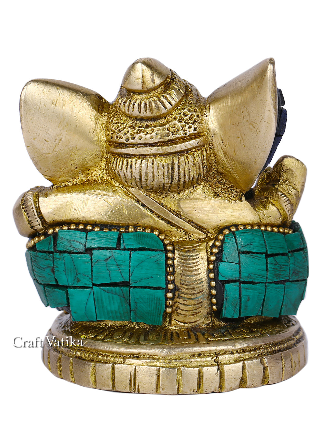 Lord Ganesh Sitting Brass Idol, Gts203