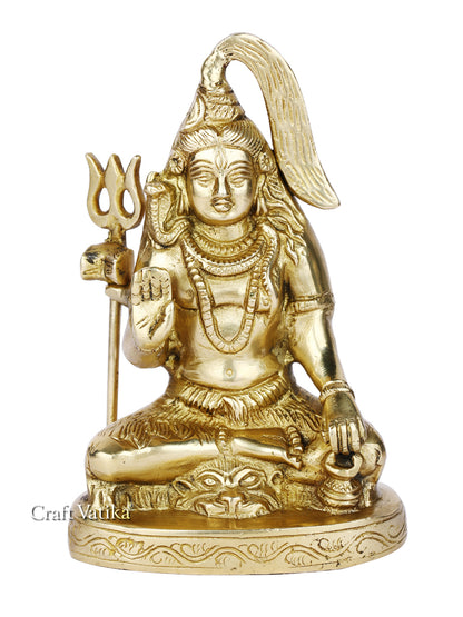 Brass Lord Shiv Shankar Murti Showpiece Shbs155