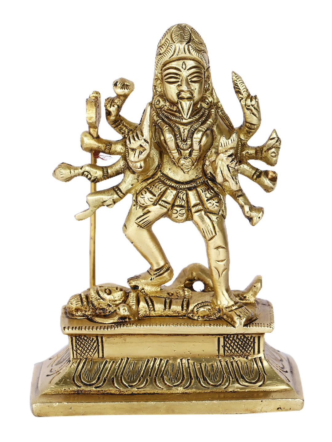 Goddess Kali/Kalka Maa Rudra Avatar Sculpture Brass Statue Dbs107