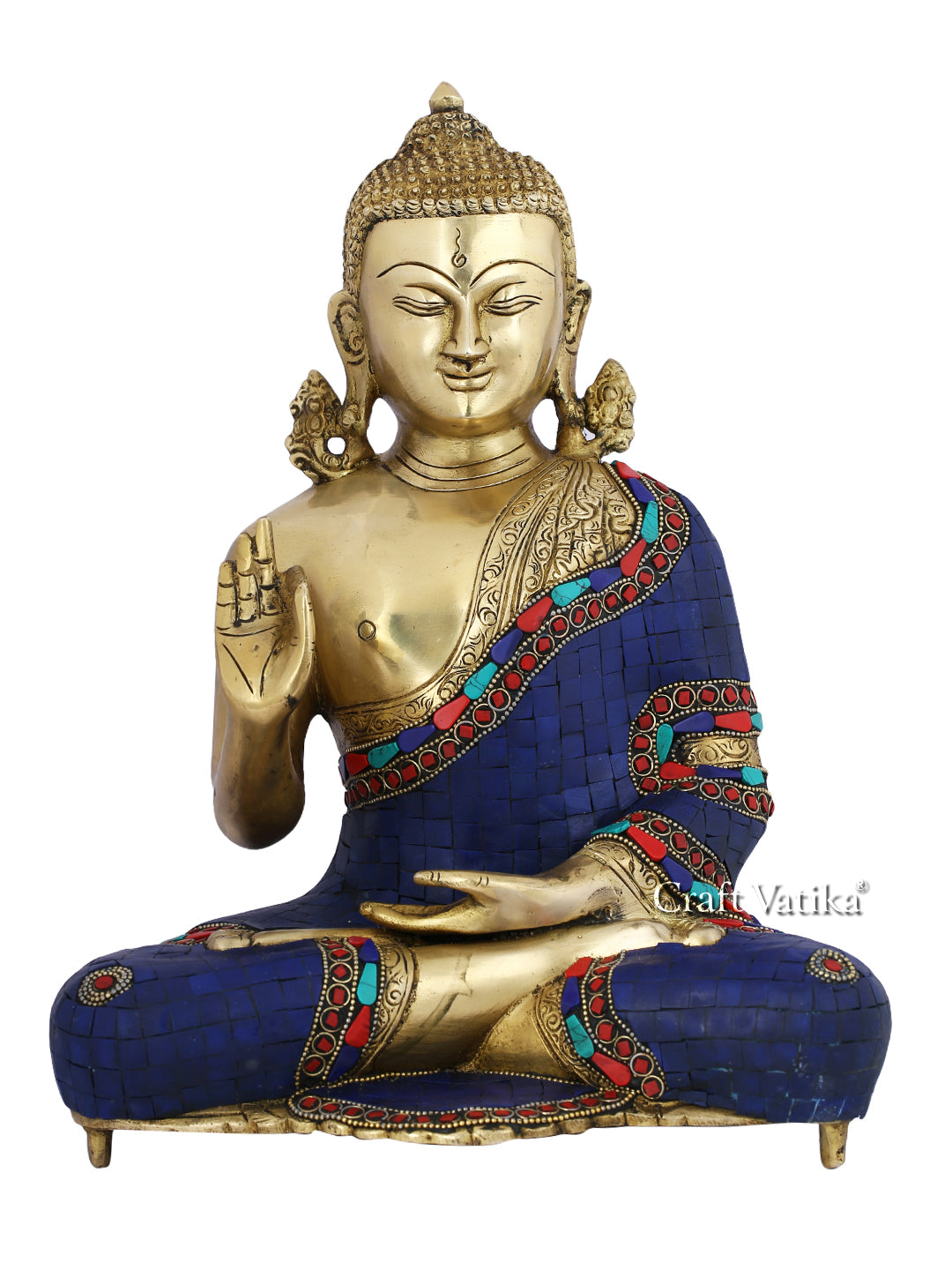 Blessing Sculpture Of Abhaya Buddha Brass Statue Bts211