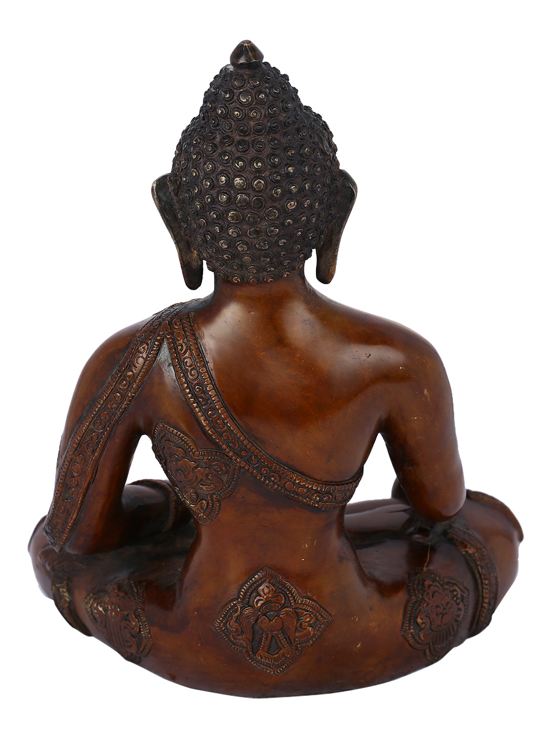 Brass Ashtamangal Buddha Idol Decorative Statue Bbs287