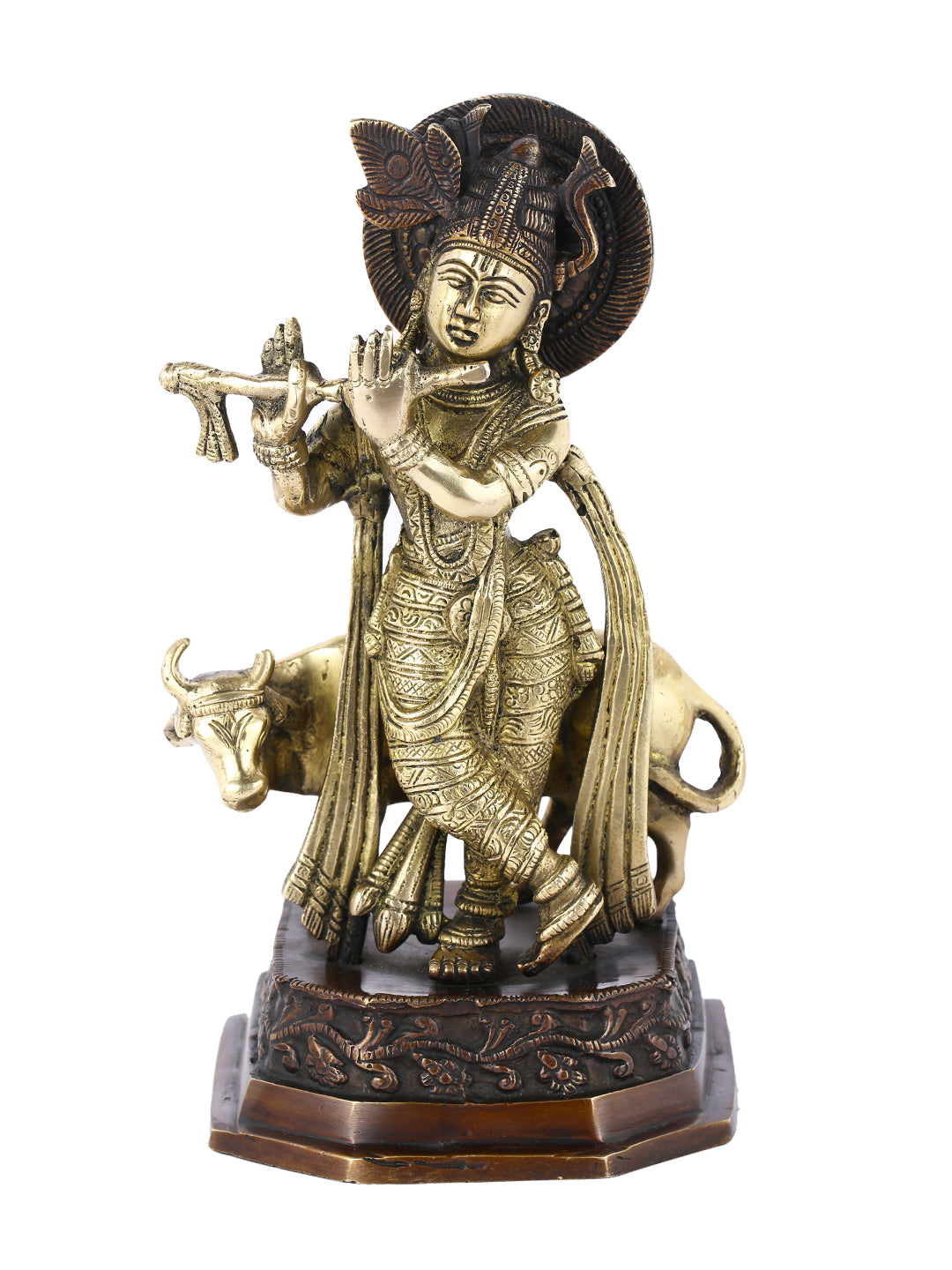 Brass Lord Krishna Idol Kbs130
