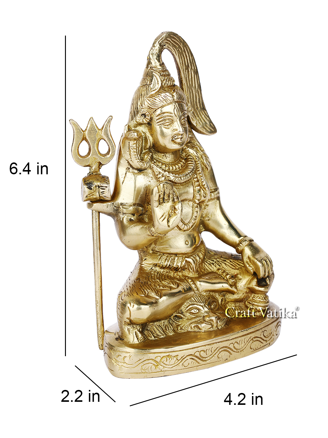 Brass Lord Shiv Shankar Murti Showpiece Shbs155